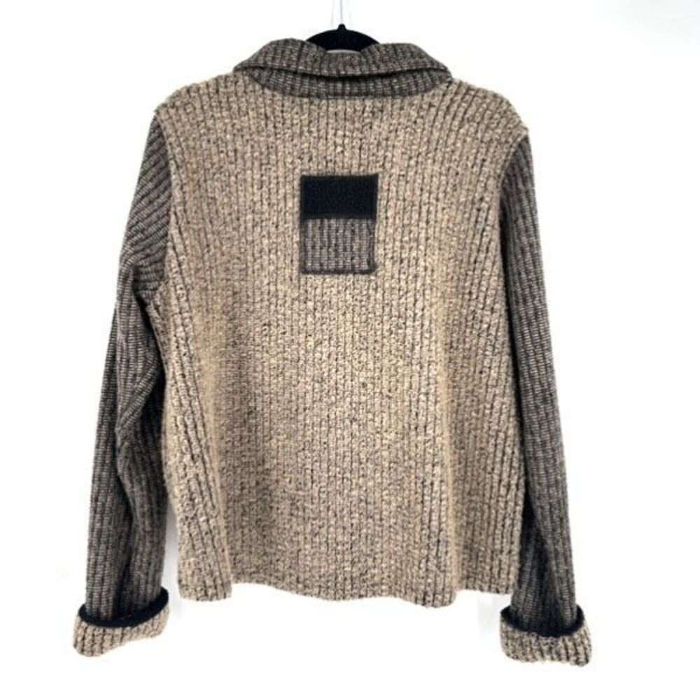 VTG Lee Andersen Womens Color-block Metallic Button Front Cardigan Jacket Medium - Picture 3 of 14